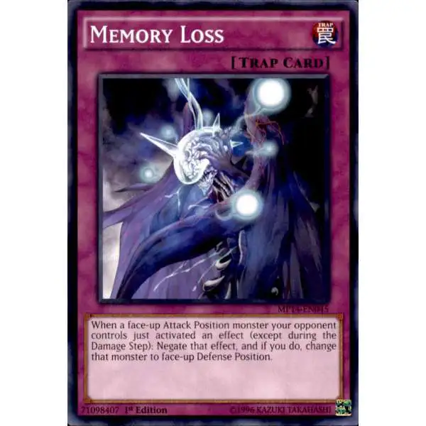 YuGiOh 2014 Mega Tin Common Memory Loss MP14-EN045