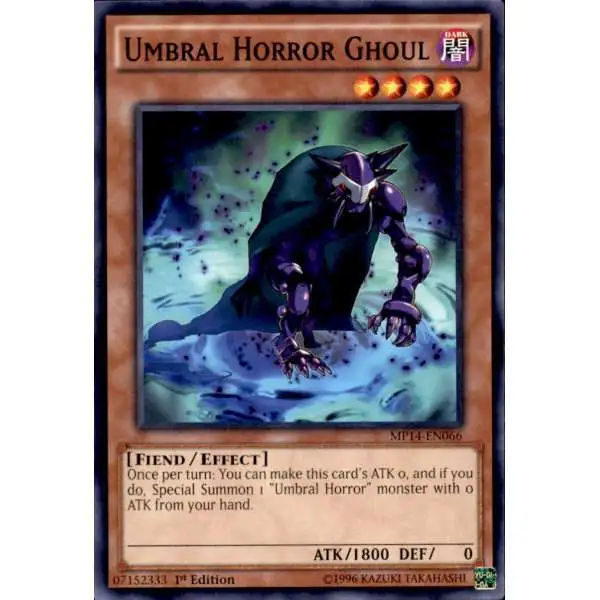 YuGiOh 2014 Mega Tin Common Umbral Horror Ghoul MP14-EN066