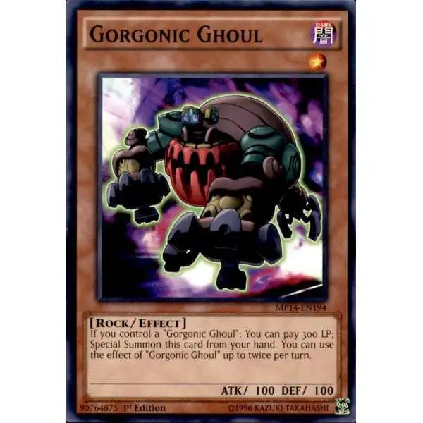YuGiOh 2014 Mega Tin Common Gorgonic Ghoul MP14-EN194