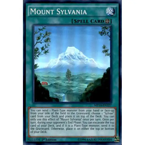 YuGiOh 2014 Mega Tin Super Rare Mount Sylvania MP14-EN227