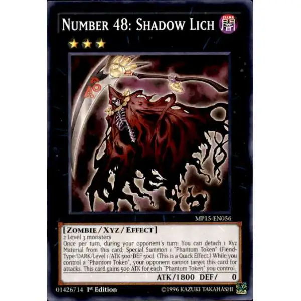 YuGiOh 2015 Mega-Tin Mega Pack Common Number 48: Shadow Lich MP15-EN056