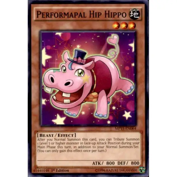 YuGiOh 2015 Mega-Tin Mega Pack Common Performapal Hip Hippo MP15-EN064