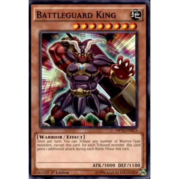 YuGiOh 2015 Mega-Tin Mega Pack Common Battleguard King MP15-EN073