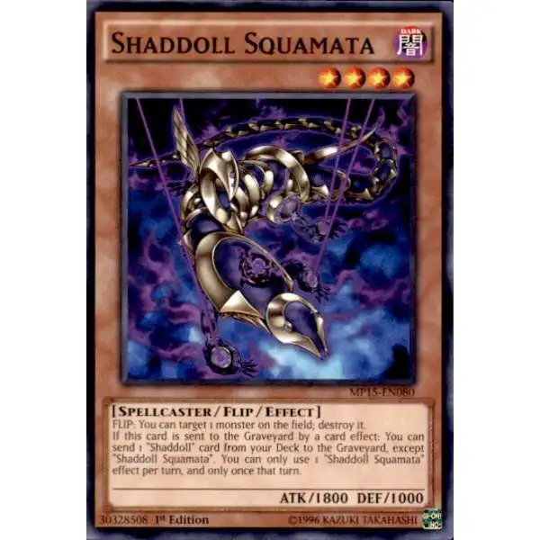 YuGiOh 2015 Mega-Tin Mega Pack Common Shaddoll Squamata MP15-EN080