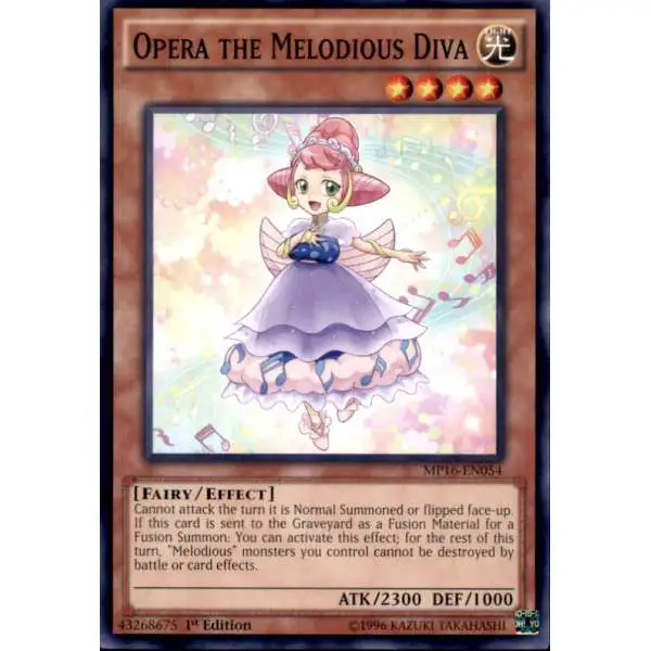 YuGiOh 2016 Mega-Tin Mega Pack Common Opera the Melodious Diva MP16-EN054