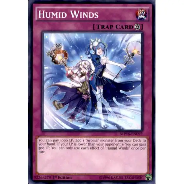 YuGiOh 2016 Mega-Tin Mega Pack Common Humid Winds MP16-EN092