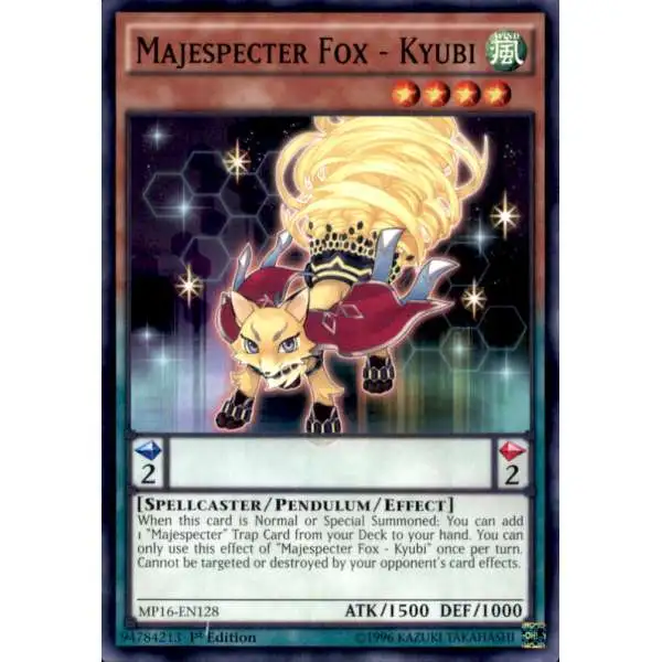 YuGiOh 2016 Mega-Tin Mega Pack Common Majespecter Fox - Kyubi MP16-EN128