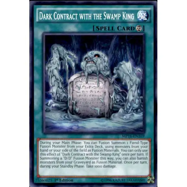 YuGiOh 2016 Mega-Tin Mega Pack Common Dark Contract with the Swamp King MP16-EN169