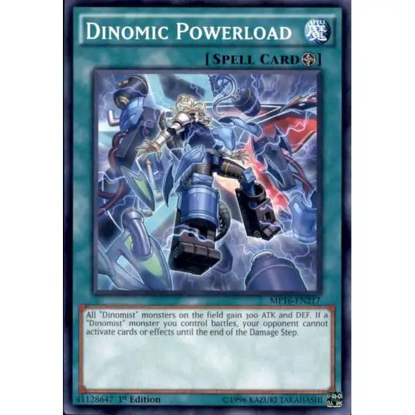 YuGiOh 2016 Mega-Tin Mega Pack Common Dinomic Powerload MP16-EN217