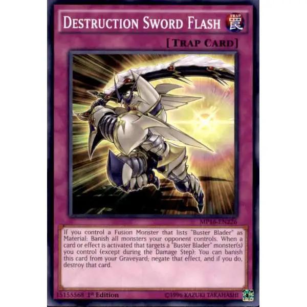 YuGiOh 2016 Mega-Tin Mega Pack Common Destruction Sword Flash MP16-EN226