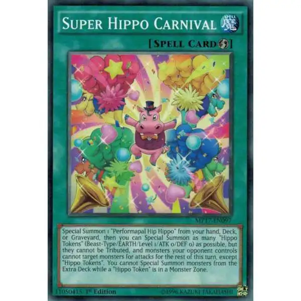 YuGiOh 2017 Mega-Tin Mega Pack Common Super Hippo Carnival MP17-EN097