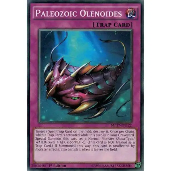 YuGiOh 2017 Mega-Tin Mega Pack Common Paleozoic Olenoides MP17-EN122