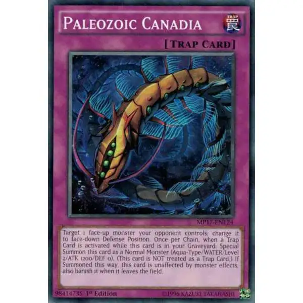 YuGiOh 2017 Mega-Tin Mega Pack Common Paleozoic Canadia MP17-EN124