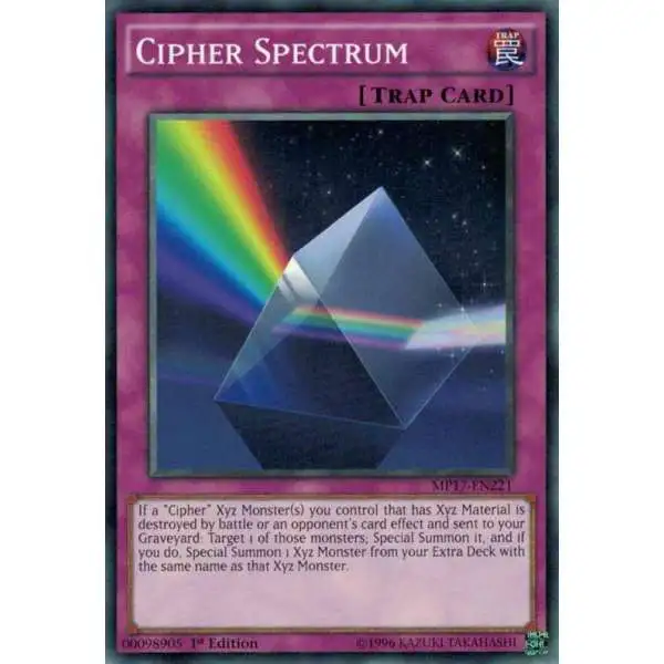 YuGiOh 2017 Mega-Tin Mega Pack Common Cipher Spectrum MP17-EN221