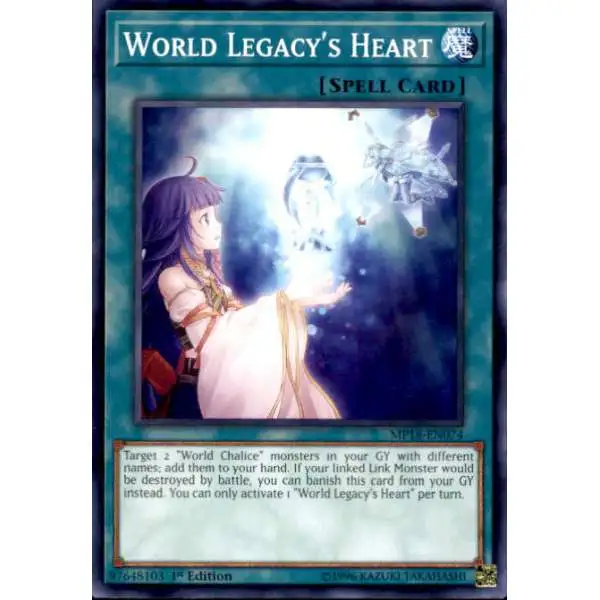 YuGiOh 2018 Mega-Tins Mega Pack Common World Legacy's Heart MP18-EN074