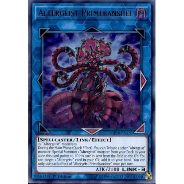 YuGiOh 2018 Mega-Tins Mega Pack Ultra Rare Altergeist Primebanshee MP18-EN135