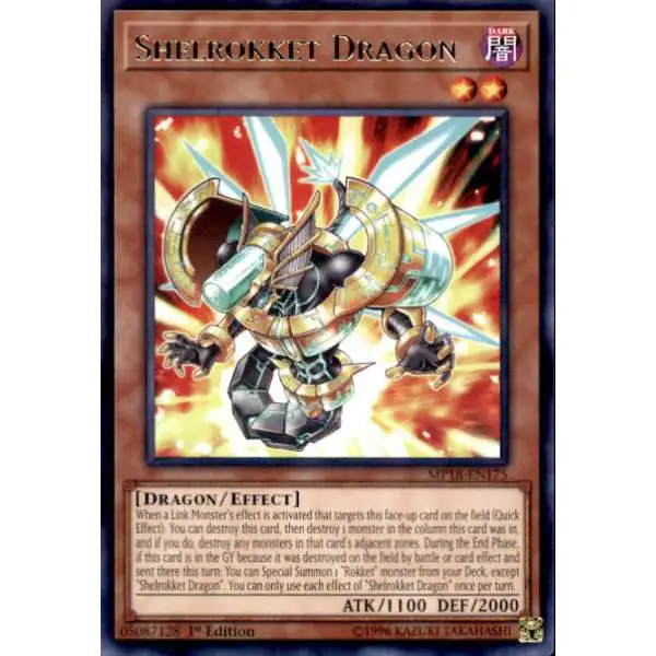 YuGiOh 2018 Mega-Tin Mega Pack Rare Shelrokket Dragon MP18-EN175