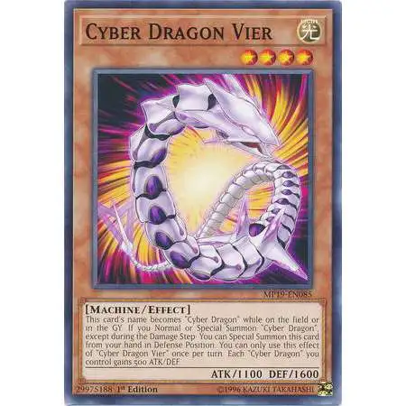 YuGiOh 2019 Gold Sarcophagus Tin Mega Pack Common Cyber Dragon Vier MP19-EN085