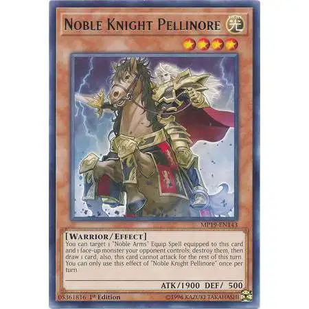 YuGiOh 2019 Gold Sarcophagus Tin Mega Pack Rare Noble Knight Pellinore MP19-EN143