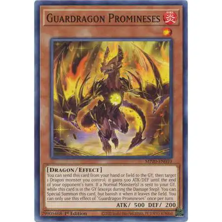 YuGiOh Trading Card Game 2020 Tin of Lost Memories Common Guardragon Promineses MP20-EN010