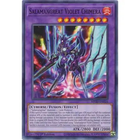 YuGiOh Trading Card Game 2020 Tin of Lost Memories Common Salamangreat Violet Chimera MP20-EN016