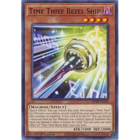 YuGiOh Trading Card Game 2020 Tin of Lost Memories Common Time Thief Bezel Ship MP20-EN038