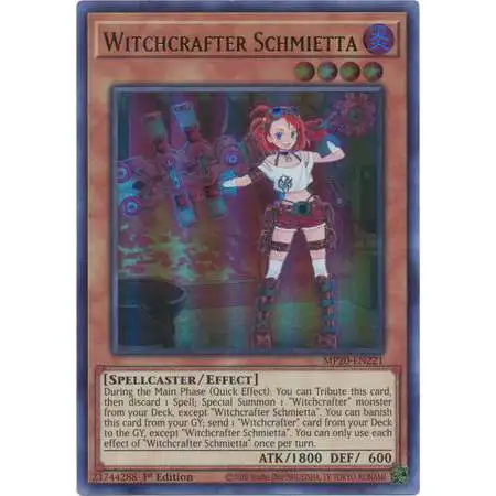 YuGiOh Trading Card Game 2020 Tin of Lost Memories Ultra Rare Witchcrafter Schmietta MP20-EN221