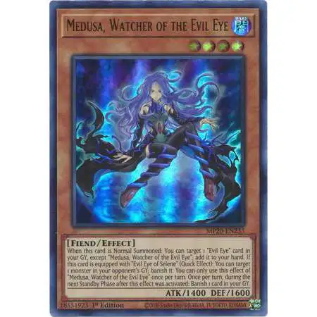 YuGiOh Trading Card Game 2020 Tin of Lost Memories Ultra Rare Medusa, Watcher of the Evil Eye MP20-EN233