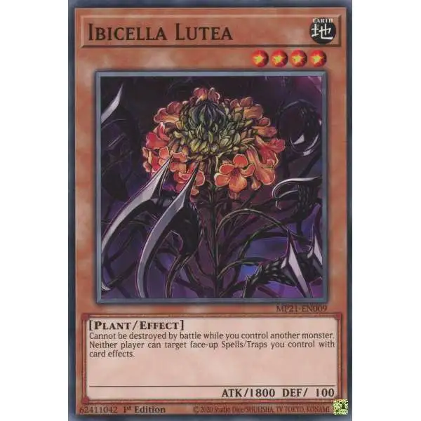 YuGiOh 2021 Tin of Ancient Battles Common Ibicella Lutea MP21-EN009
