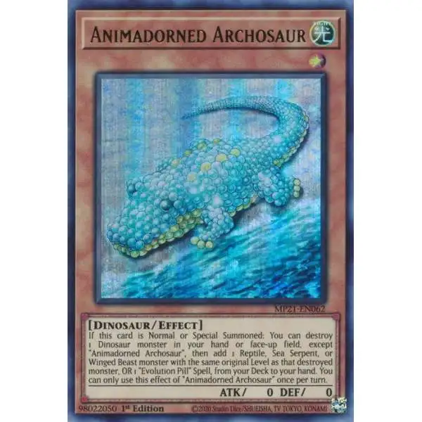 YuGiOh 2021 Tin of Ancient Battles Ultra Rare Animadorned Archosaur MP21-EN062