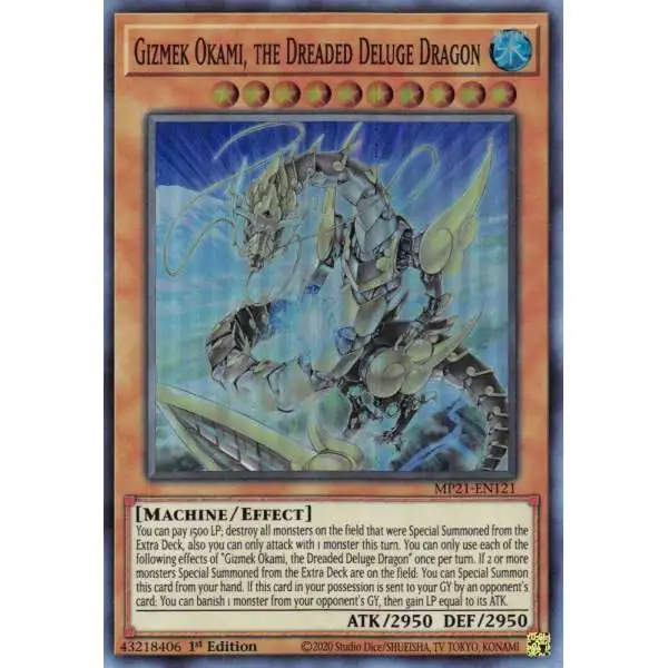 gizmek yugioh deck Yu-Gi-Oh! Taniguku, The Immobile Intellect - MP22-EN132 - Common may be 1st or Unlimited Edition Gizmek Makami, the Ferocious Fanged
