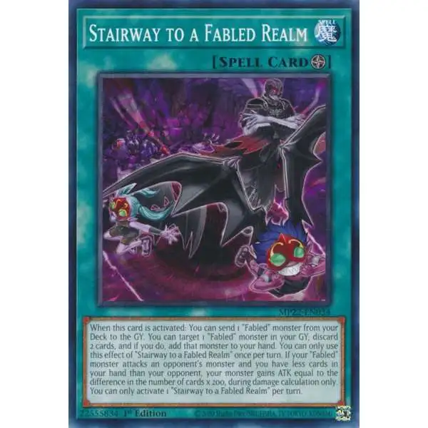 YuGiOh 2022 Tin of the Pharaoh's Gods Common Stairway to a Fabled Realm MP22-EN034