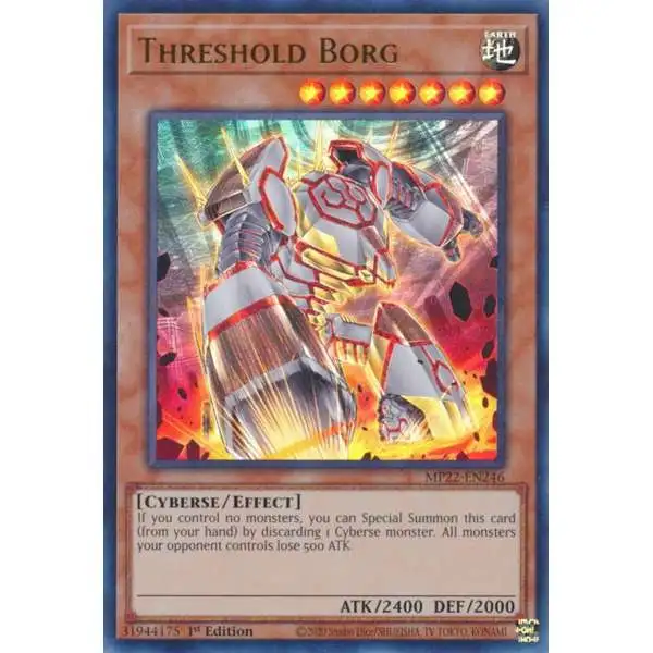 YuGiOh 2022 Tin of the Pharaoh's Gods Ultra Rare Threshold Borg MP22-EN246