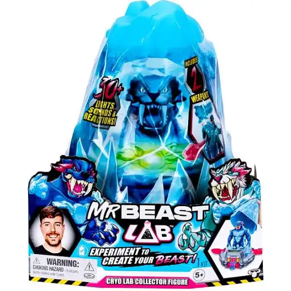 MrBeast Lab CRYO LAB Exclusive 6.5-Inch Mystery Collector Figure Playset [30+ Lights, Sounds & Reactions!]