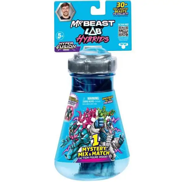 MrBeast Lab Hybrids Hyper Fusion Series Mystery Pack [1 RANDOM Mix & Match Action Figure]