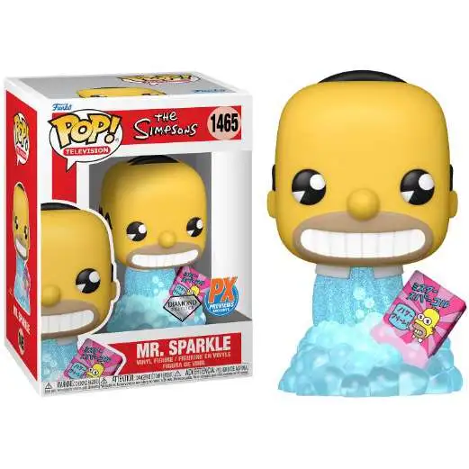 Funko The Simpsons POP! Television Mr. Sparkle Exclusive Vinyl Figure #1465 [Diamond Glitter]
