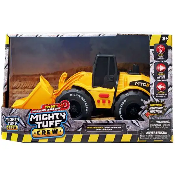 Mighty Tuff Crew Construction Front Loader Vehicle [Lights & Sounds, Damaged Package]