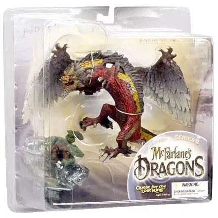 McFarlane Toys Dragons Quest for the Lost King Series 2 Fire Clan Dragon 2 Action Figure [Damaged Package]