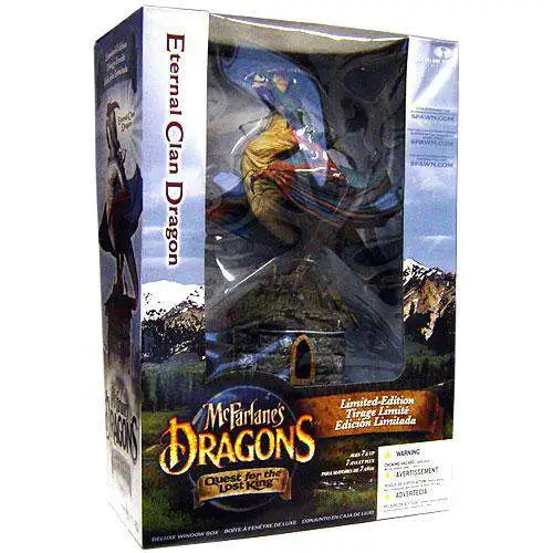 McFarlane Toys Dragons Quest for the Lost King Eternal Clan Dragon Action Figure Set [Repaint]