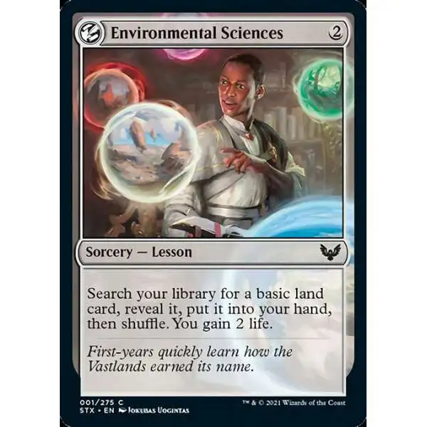 MtG Strixhaven: School of Mages Common FOIL Environmental Sciences #1