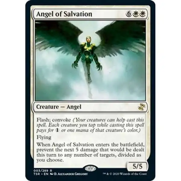 MtG Trading Card Game Time Spiral Remastered Rare Angel of Salvation #3