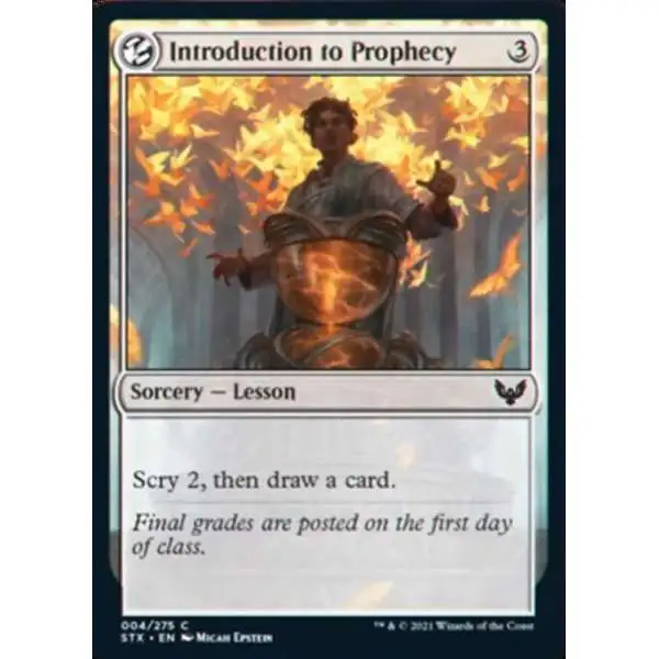 MtG Strixhaven: School of Mages Common FOIL Introduction to Prophecy #4