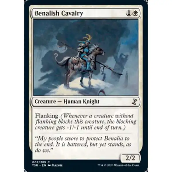 MtG Trading Card Game Time Spiral Remastered Common Benalish Cavalry #7