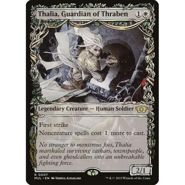 MtG March of the Machine Multiverse Legends Rare Thalia, Guardian of Thraben #7 [Showcase]