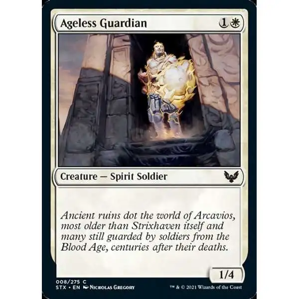 MtG Strixhaven: School of Mages Common Ageless Guardian #8