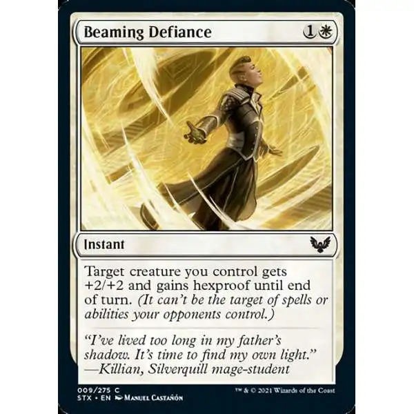 MtG Strixhaven: School of Mages Common FOIL Beaming Defiance #9