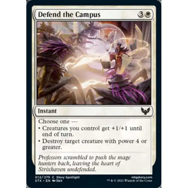 MtG Strixhaven: School of Mages Common FOIL Defend the Campus #12