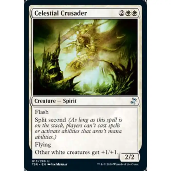 MtG Trading Card Game Time Spiral Remastered Uncommon Celestial Crusader #13