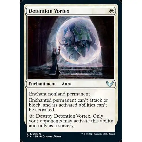 MtG Strixhaven: School of Mages Uncommon FOIL Detention Vortex #13