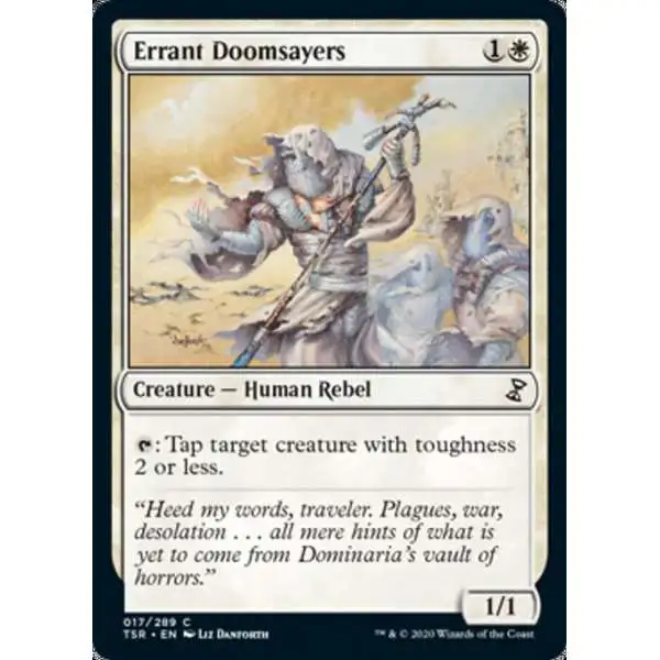 MtG Trading Card Game Time Spiral Remastered Common Errant Doomsayers #17